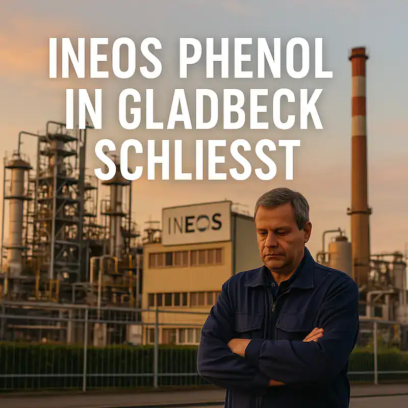 Symbolbild- Ineos Phenol in Gladbeck schließt, Ki-generiert